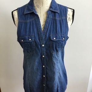 Maurices denim sleeveless top